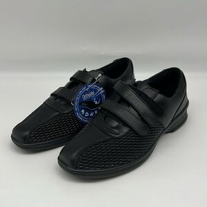 Propet Women’s Mabel Adjustable‎ Strap Solid Black Oxford Stretch size 11